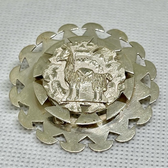 925 Vintage 13 g Llama Pin Pendant Sterling Silver - Picture 4 of 5